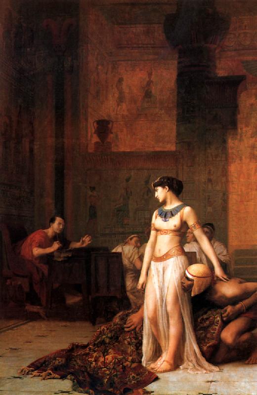 Jean Leon Gerome Cleopatra before Caesar Sweden oil painting art